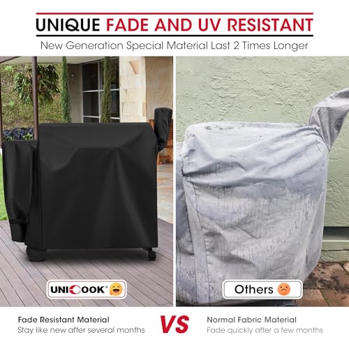 Unicook Waterproof Pellet Grill Cover for Pro 34, Lightweight, UV Resistant