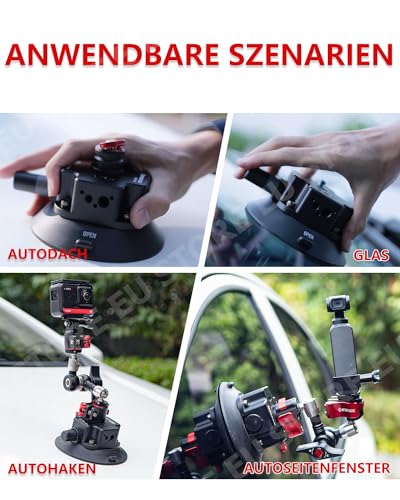 Ventouse double fixation vis 1/4" et 3/8" IFOOTAGE Spider Crab VS-146 robuste