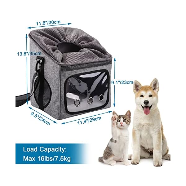 Ownpets-Dog-Bike-Basket-Bag-Pet-Carrier-Dog-Car-Seat-with-Safety-Rope-Adjustable-Shoulder-Strap-Portable-Breathable-Bicycle-Basket-Bag-for-Dogs-and-Cats Breathable Bicycle Basket Bag for Dogs