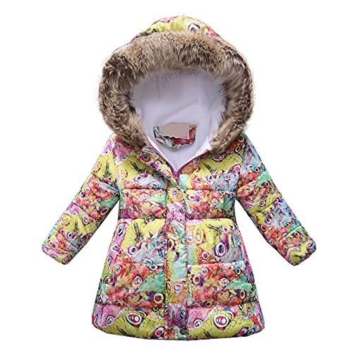 Generisch Abbigliamento per bambini 86 Ragazzo Inverno Bambino Spessore Caldo Con Outwear Giacca Abbigliamento Cappotto Libri Per 12 Anni, giallo., 8-9 Anni