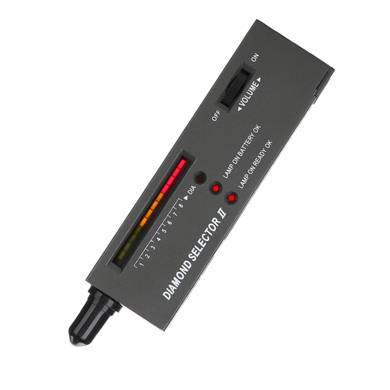Elektronischer Diamantprüfstift mit LED-Audio, Tragbares Präzisionswerkzeug für Schmuck-Edelstein-Prüfung