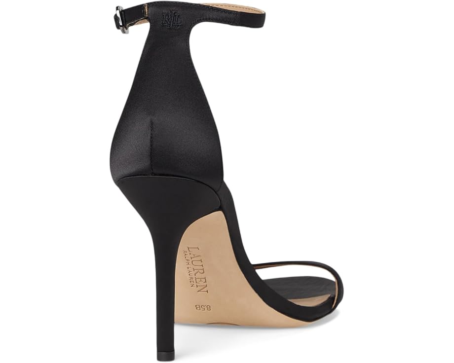 Lauren Ralph Lauren Allie Pave-Buckle Satin Sandals - Back View