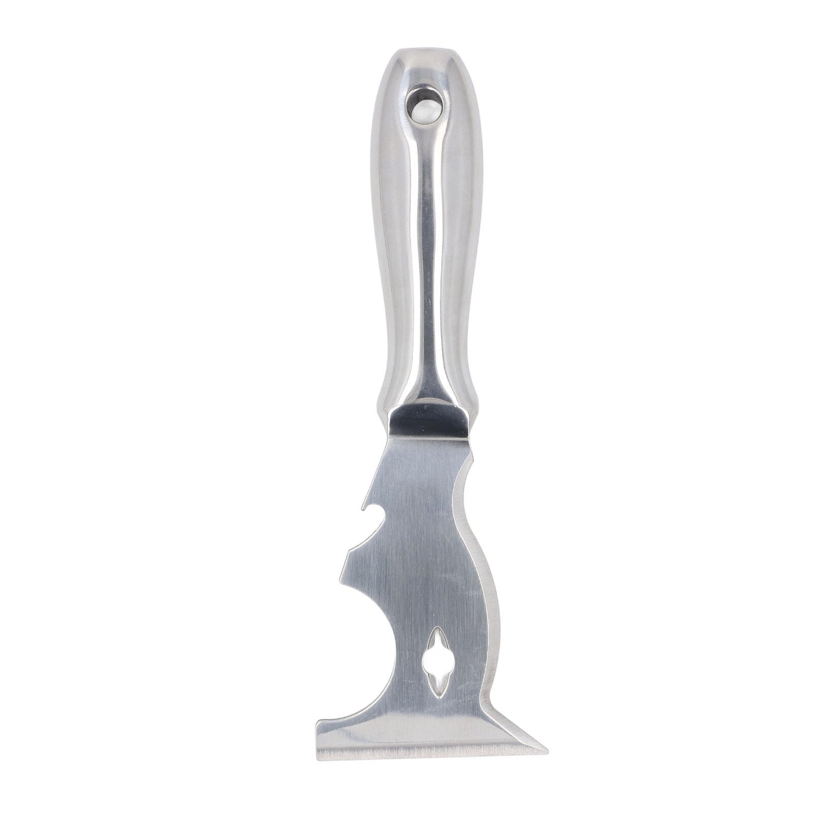 Coupe-Mastic Multifonction, Grattoir à Peinture en Acier Inoxydable, Spatule à Mastic en Métal avec Prise Confortable, Idéal pour la Peinture et la Préparation de l'apparence