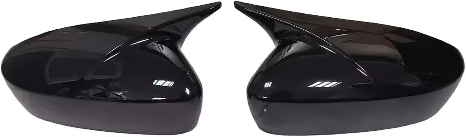 XJPGHA Wing Mirror Covers Caps for Skoda Rapid 2011-2015, Sturdy Durable Cover Housing Door Mirror Vehicle Accessory Rearview Side Covers,Black