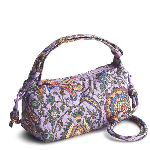 Image of Vera Bradley Women's Premium Cotton Roxbury Crescent Crossbody Bag