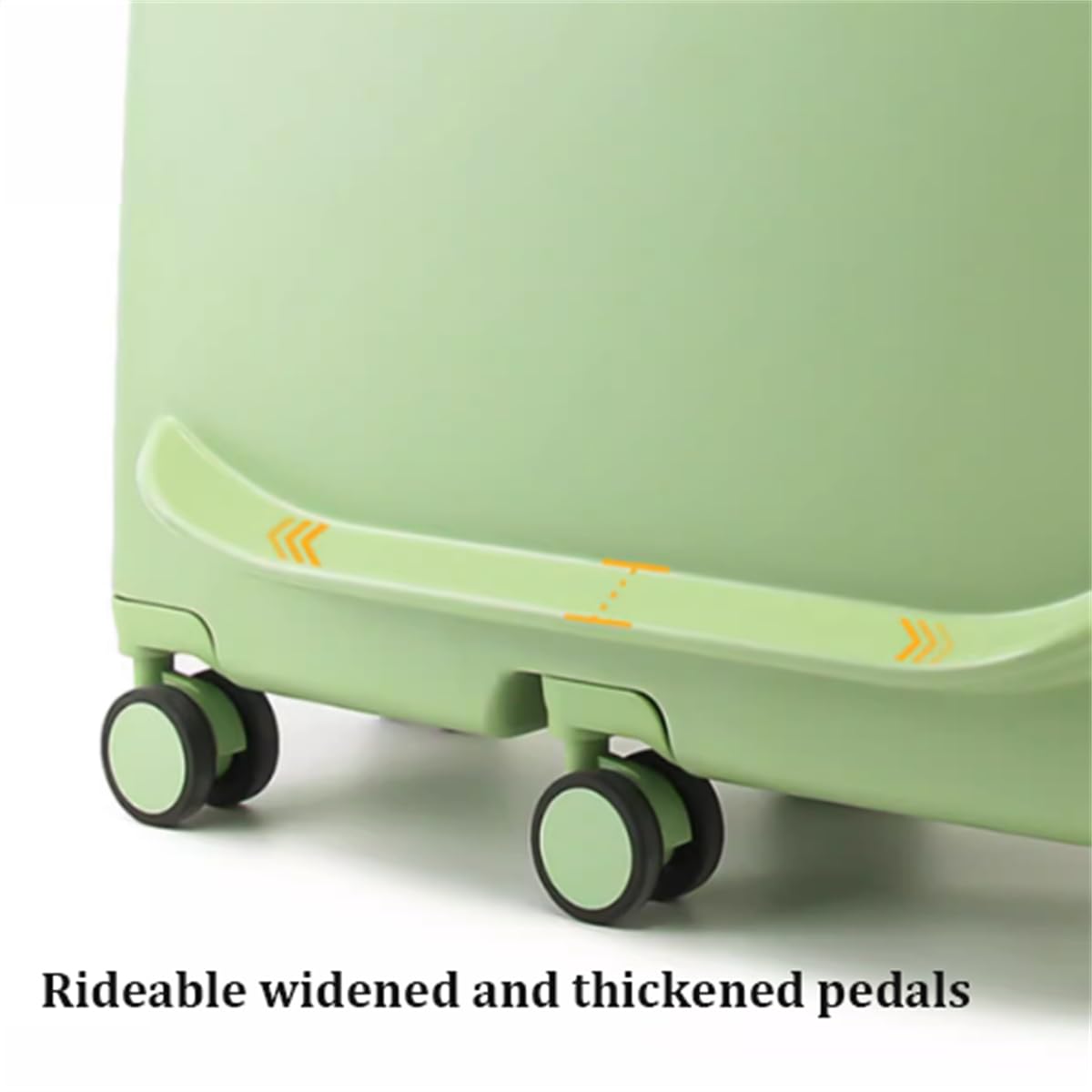 Reisekoffer zum Aufsitzen für Kinder, Rollgepäck für Kinder mit Zahlenschloss, Sicherheitsgurt/Teleskopgriff, Reisegepäcktrolley für Kinder mit 6 Universalrädern, für Jungen und Mädchen,F,24inch
