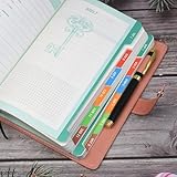 Academic Diary 2025-2026 A5 Page a Day from Jul 2025 to Jun 2026, Full Year Daily Planner with Colorful Monthly Tabs, Pen Loop & Fine Inner Pocket and Colorful Side Panels, 6.7" × 8.5"（Black) - Image 8