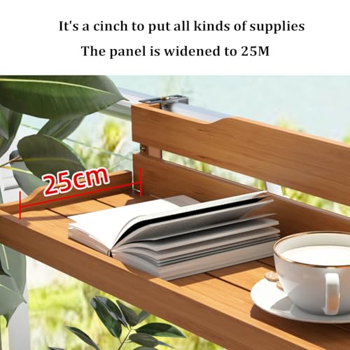 Mesa plegable de pared para barandillas de patio sin espacio libre 2