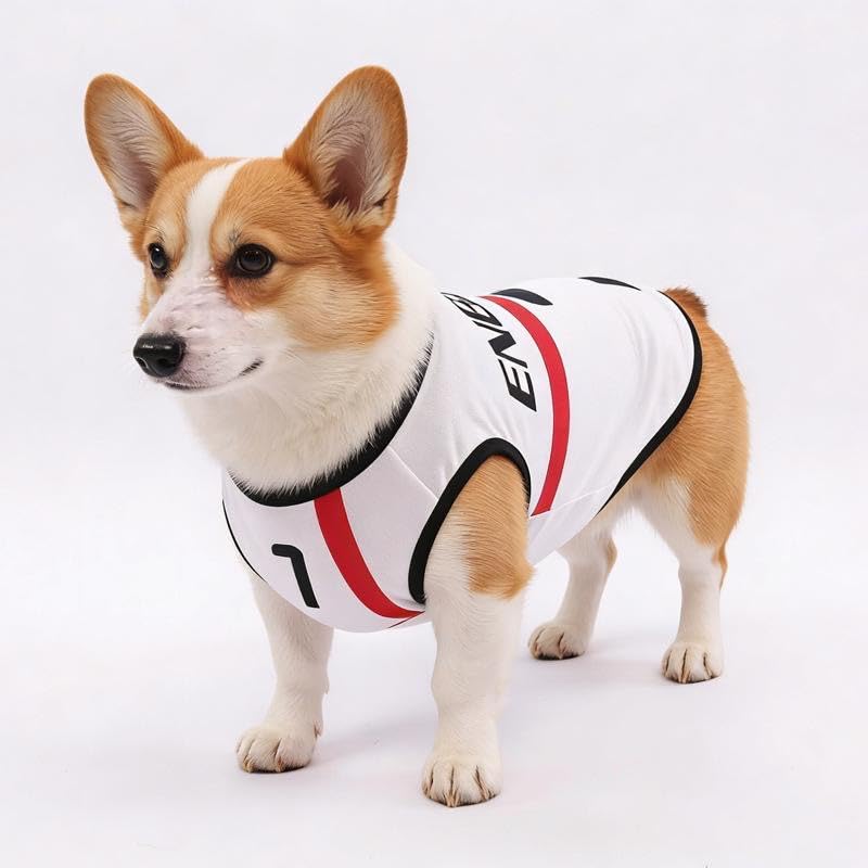 Dog Football Jersey, World Cup Soccer Shirt for Pets, Polyester Mesh, Sleeveless, Sizes S-5XL, Multiple Countries (S)
