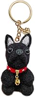 Handmade Pug Keychain for Dog Lovers - Ugly-Cute 3D Wool Felt Bag & Car Charm, Unique Gift for Pug Moms Dads