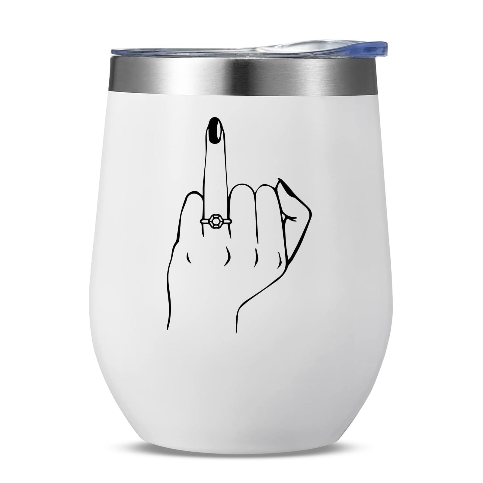 ARYDGELL Bachelorette Gifts for Bride - Stainless Steel Wine Tumbler with Lid, 12oz for Bride to Be, Bridal Shower, Engagement, Wedding, Newlywed