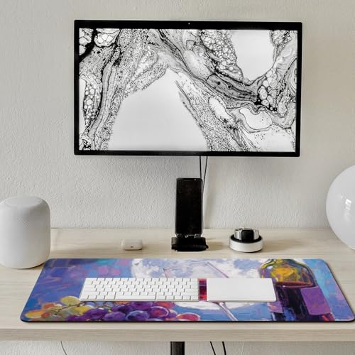 Tapis de souris clavier violet pour décoration de bureau à la maison