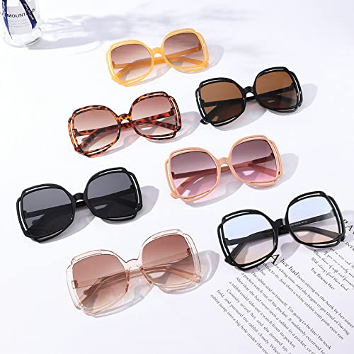 COTIA Square Oversized Sunglasses for Men Women Personalized Fashion Sun Glasses3