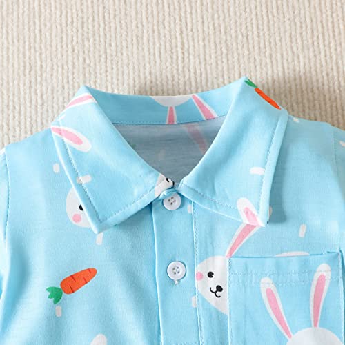 Happy Easter Shirts Toddler Baby Girls Boys Cute Bunny 𝚝 Graphic Tees Kids Easter Day Short Sleeve Tops4