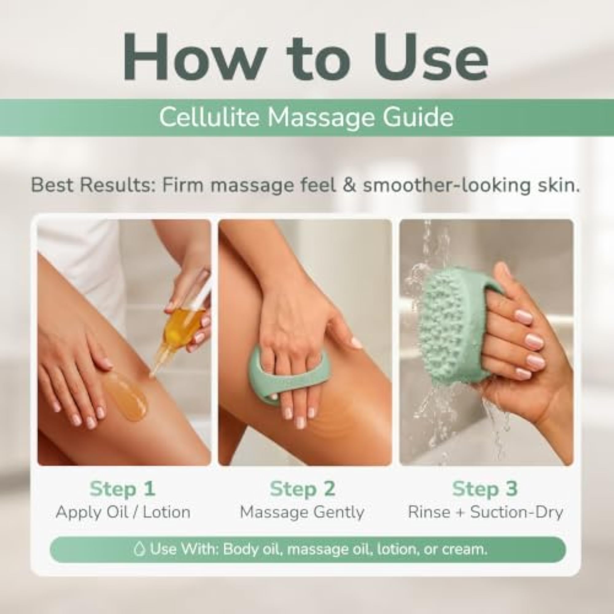 Anti-Cellulite Silicone Massager Brush