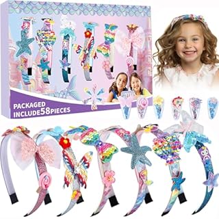 lillimasy Girls Headbands Making Kit, Fashion DIY Hair Bands for Kids | Unique Arts & Craft Kits | Fashion Hair Accessories Making Set Birthday Gifts for Girls Ages 6+