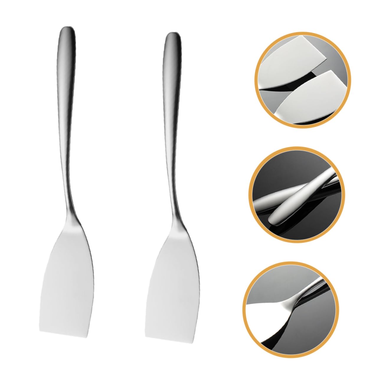 BESPORTBLE 10pièces Spatule Acier Inoxydable De Ustensile De Cuisine Polyvalent Pour Barbecue Et Repas Extérieur Design Moderne Et Compact