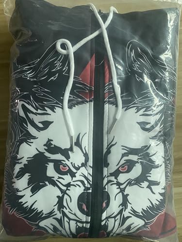 Viking Warriors God Odin Fenrir Tattoo Retro Vintage 3D Printed Fleece Hoodies Zipper Harajuku Winter Jacket4