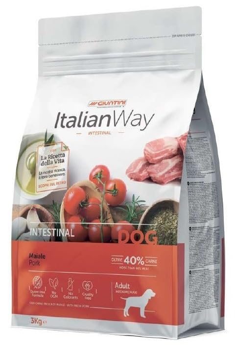 Italia Way adul cane crocchette secco medium/max Pork 3kg