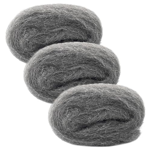 Meccion Steel Wire Wool Grade 2 Coarse 3 Pack Wire Wool Mice Gaps