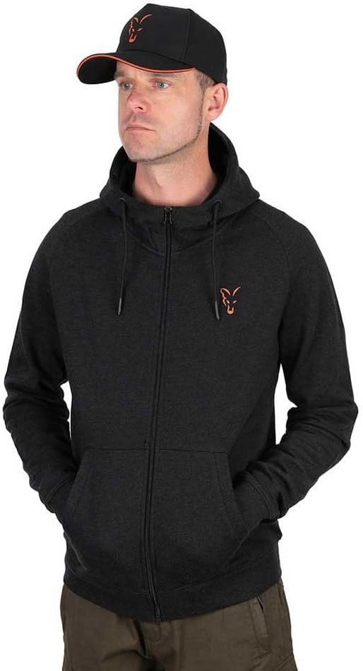 Collection LW Hoody Black & Orange - XL