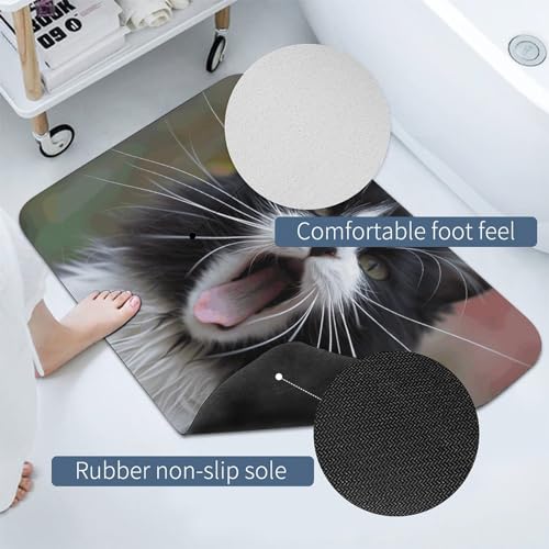 Tapis de bain absorbant séchage rapide envers caoutchouc - 4