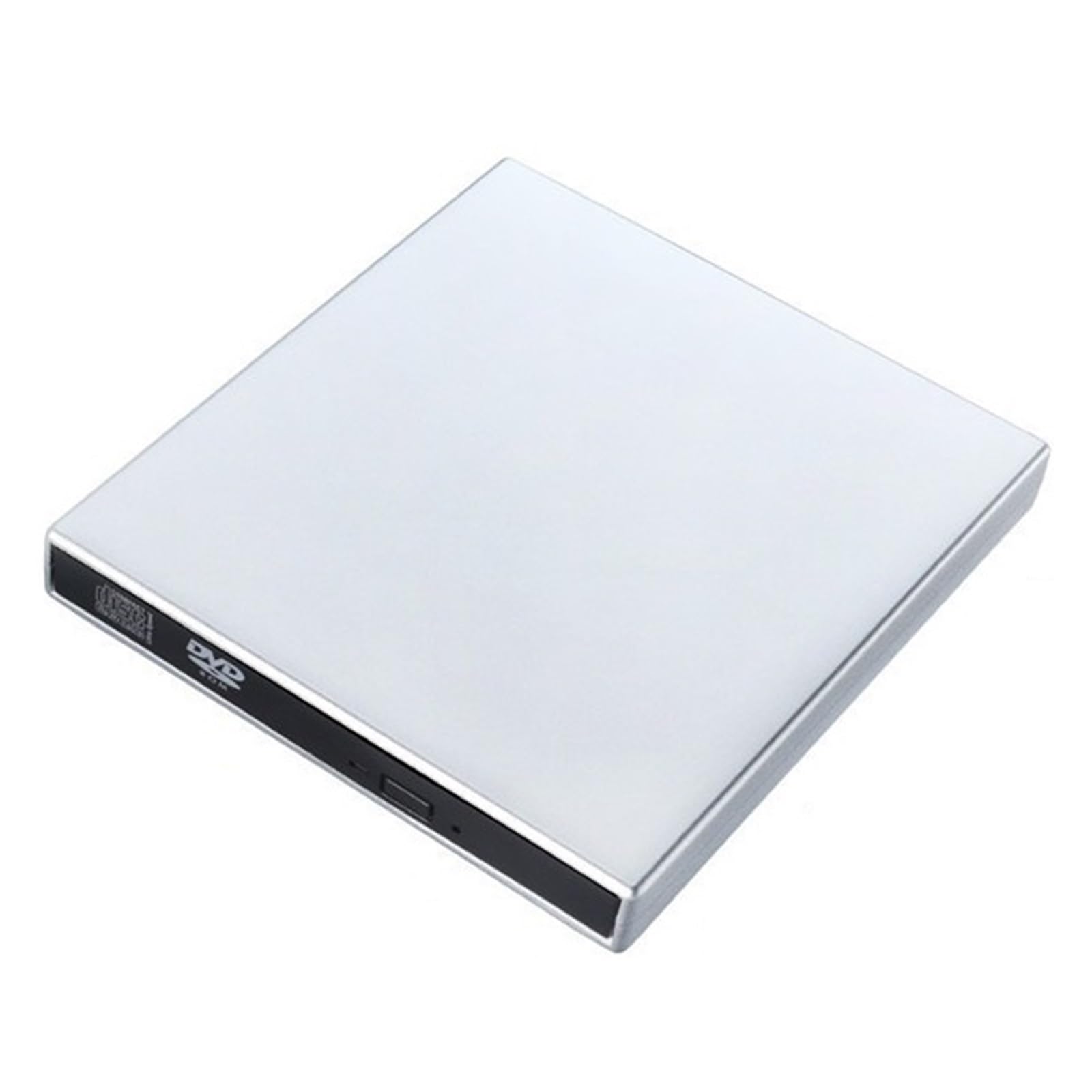 Lecteur DVD externe USB 2.0 portable et ultra mince pour PC portable - Argent