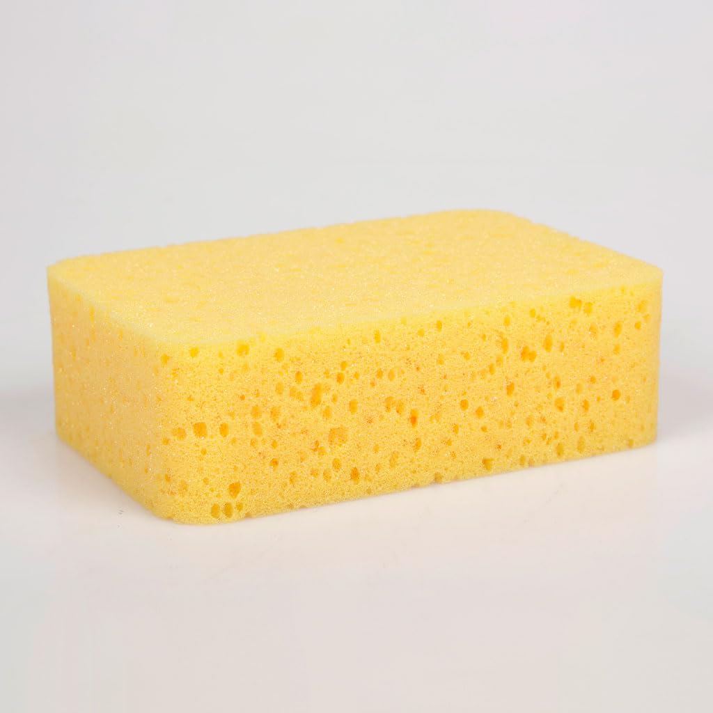 COGEX Éponge Gros Travaux Mousse Haute Densité 15x10x5cm Décollement Papier Peint Lessivage Murs Plafonds