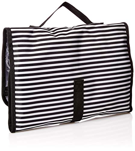 Simplily Co. Hanging Stackable Travel Toiletry Make-up Undergarments Tiddy Organizer Roll-up Bag (B