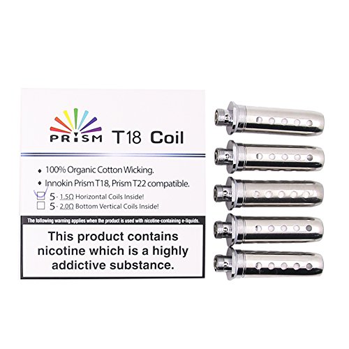 TVDC Innokin Prism Endura T18 T22 KIT Replacement Coils 1.5ohm for Endura T18 Kit,Endura T22 Kit,Endura T18 Prism Tank - 5pcs in a Pack