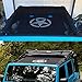 Cartaoo for Jeep JK SunShade Mesh Top for Wrangler Bikini Top Sun Shade Unlimited Cover Net 2007-2017 JK JKU 4-Door Version (Five Star)