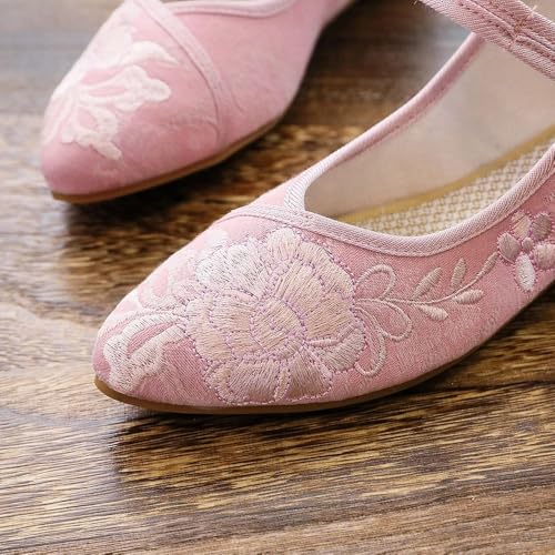 Chaussures de marche brodées rétro pour une marche douce