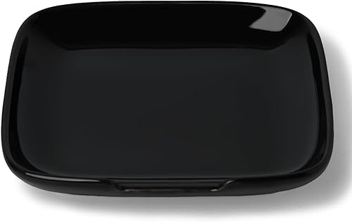 Miniatura 7 de GDCZ Soporte de cuchara de cerámica para estufa, soporte grande de 4.75 pulgadas para encimera de cocina, soporte de cuchara de café blanco, soporte