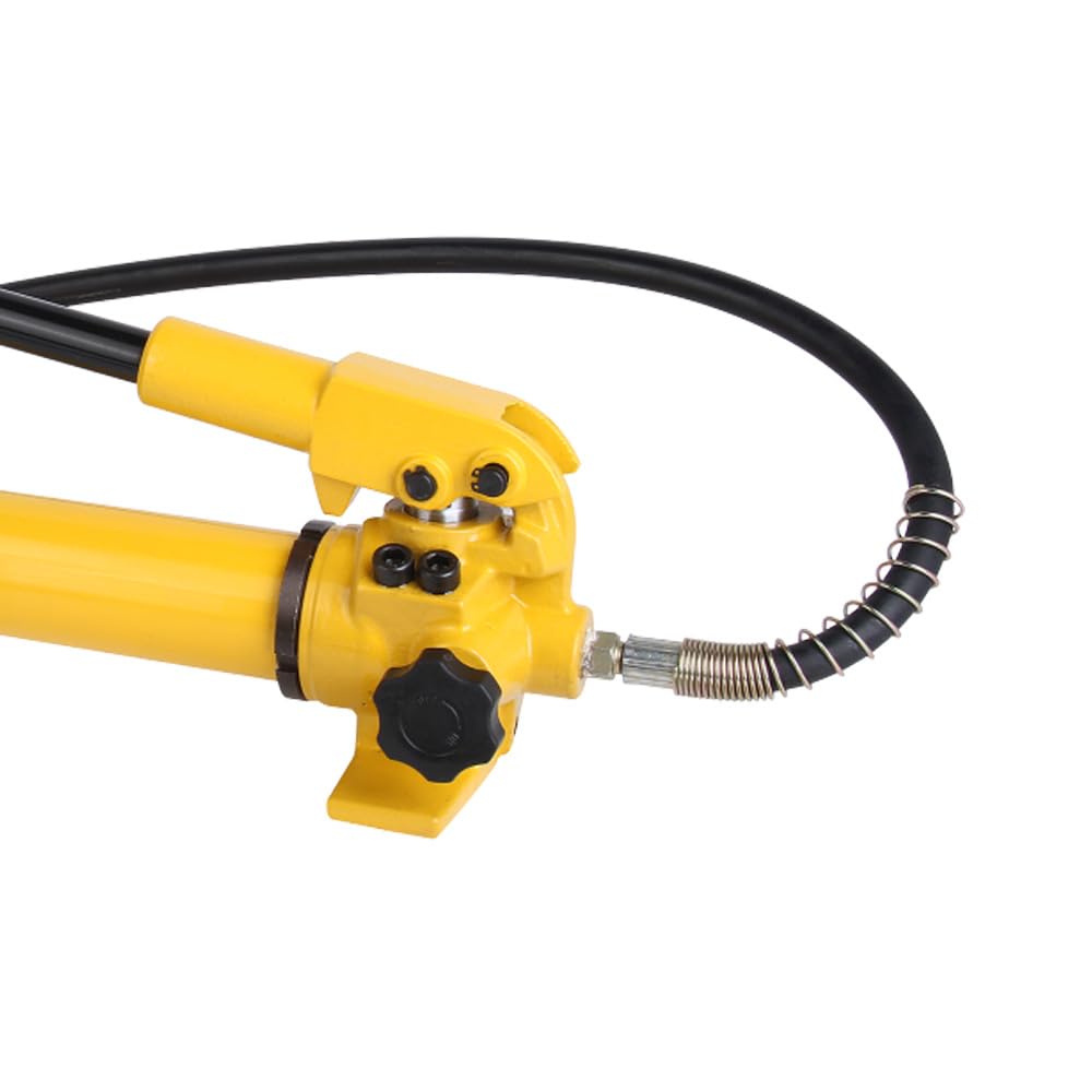 CP-700 Handhydraulikpumpe Werkzeug, 2-stufiger Kolbenzylinder 10K PSI Pumpe, geeignet für 4-ton 10-ton Hydraulikzylinder und andere hydraulische Anwendungen