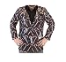 Sequin Candy Cane Black Ugly Christmas Suit Jacket (XX-Large)