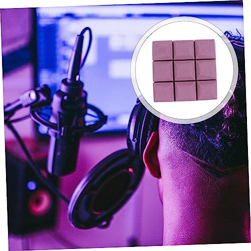 12 piezas de paneles absorbentes de sonido color violeta para puertas y techos miniatura 4