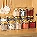 60 Pcs Small Glass Jars with Airtight Lids, 1.5 oz Mini Honey Jars for Wedding Favor, Baby Shower, Small Hexagon Candle Jars for Making Candles, Body Butter, Jam, Spices, Herbs, DIY Gift, Honey Pot