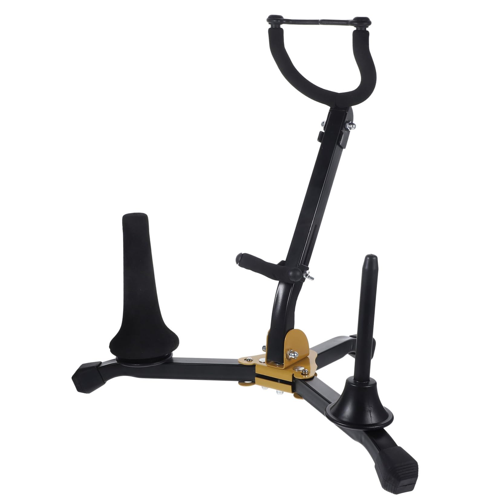 iplusmile Supporto Sassofono Pieghevole per Sax Tenore e Contralto e Portatile Stand Stabile e Leggero per Esposizione e Conservazione Strumenti Musicali