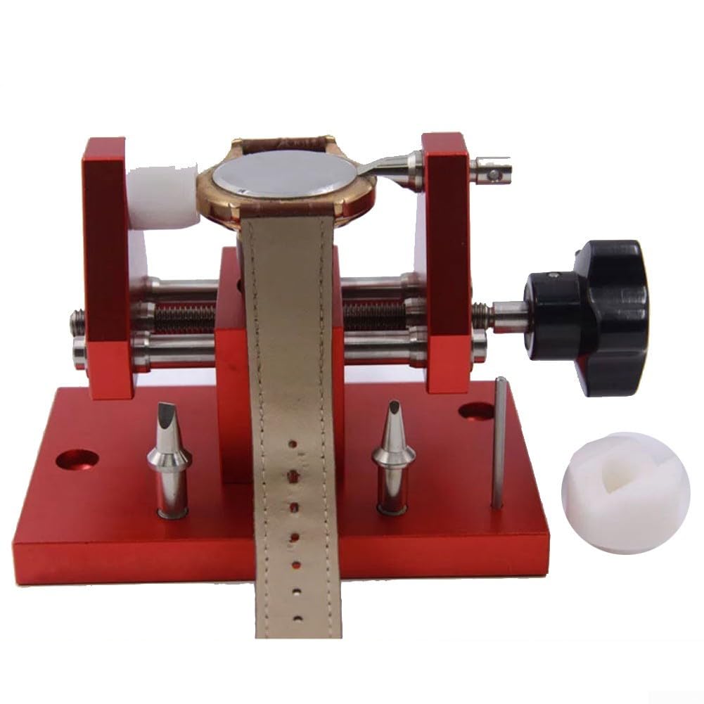 Apriscatole in metallo ad alta resistenza per lunette e braccialetti a scatto, strumento manuale rosso con impugnatura ergonomica per lavori di riparazione precisi senza graffi, 145 mm