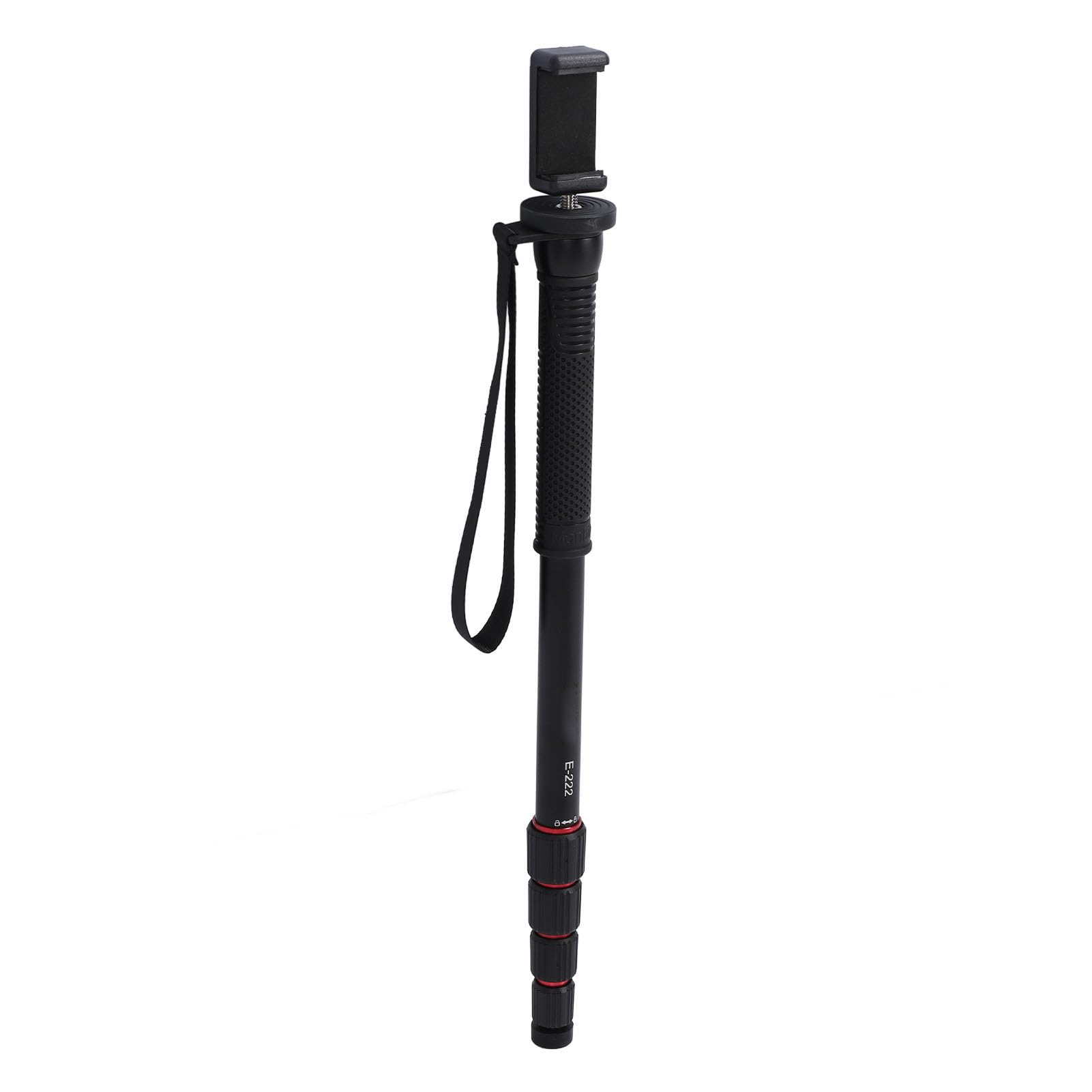 Camera Monopod, Aluminum Alloy Extendable 5 Sections 25mm Tube Diameter 11lb Load Capacity Phone Monopod for DSLR Action Camera, with 1/4 3/8 Thread, for RONIN S