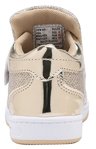 Toddler Glitter Shoes Girl's Flashing Sneakers with Cute Bowknot3