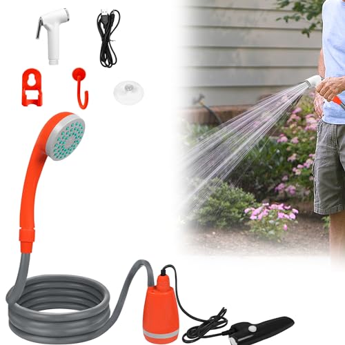 MAYTIIMO Campingdusche mit Akku Pumpe Camping Dusche Outdoor mit...