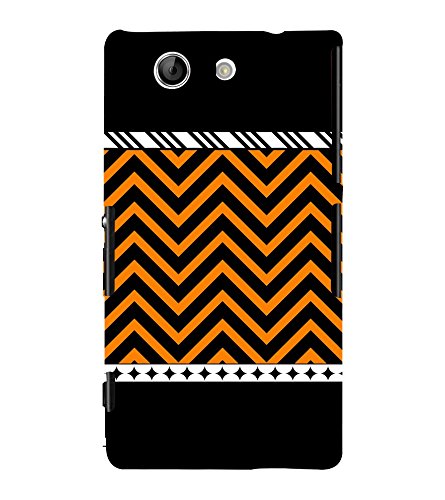 Zig Zag Wallpaper 3d Hard Polycarbonate Designer Back Case Cover For Sony Xperia Z4 Mini Sony Xperia Z4 Compact Amazon In Electronics