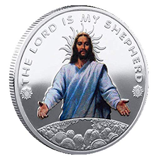 Jesus God Commemorative Collection Coin,The Lord is My Shepherd (Gold)