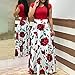 Maxi Dresses for Women's Plus Size Boho Floral Dress Beach Sundress Fashion Short Sleeves Midi Swing Party Dress