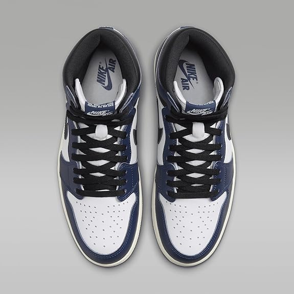 JORDAN AIR JORDAN 1 RETRO HIGH OG MIDNIGHT NAVY MEN'S LIFESTYLE SHOE - Image 4