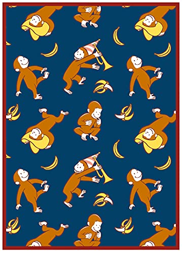 丸眞 ハーフ毛布 おさるのジョージ ジョージスタイル ブランケット H140×W100cm かわいい ふわふわ おしゃれ 防寒グッズ 4765024100