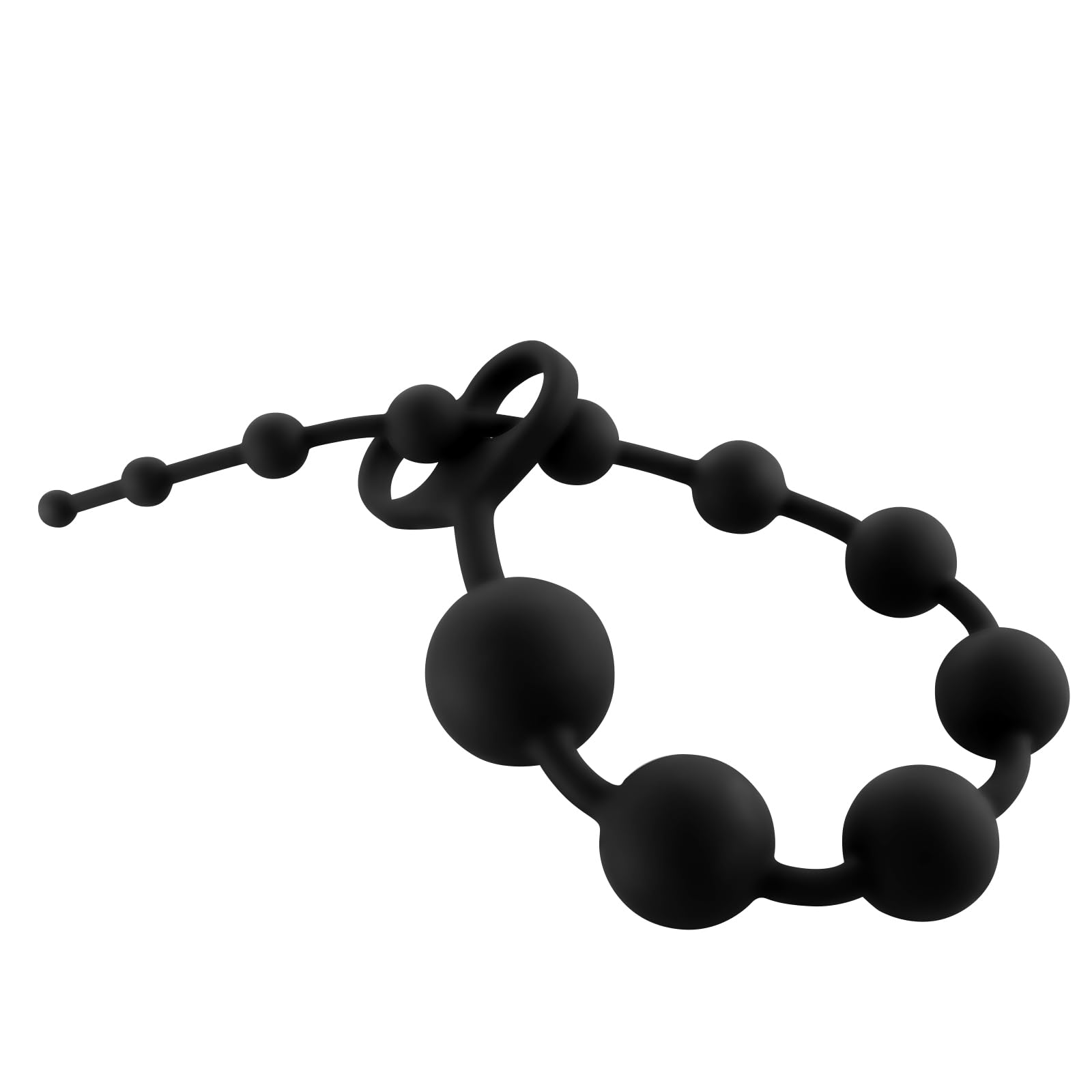 Bolas Anales Superlargas de 56 cm con 11 Bolas, Plug Butt de Silicona Grande con Anilla de Seguridad, Cadena Anal Flexible Masaje Prostático, Juguetes Sexuales para Hombres Mujeres
