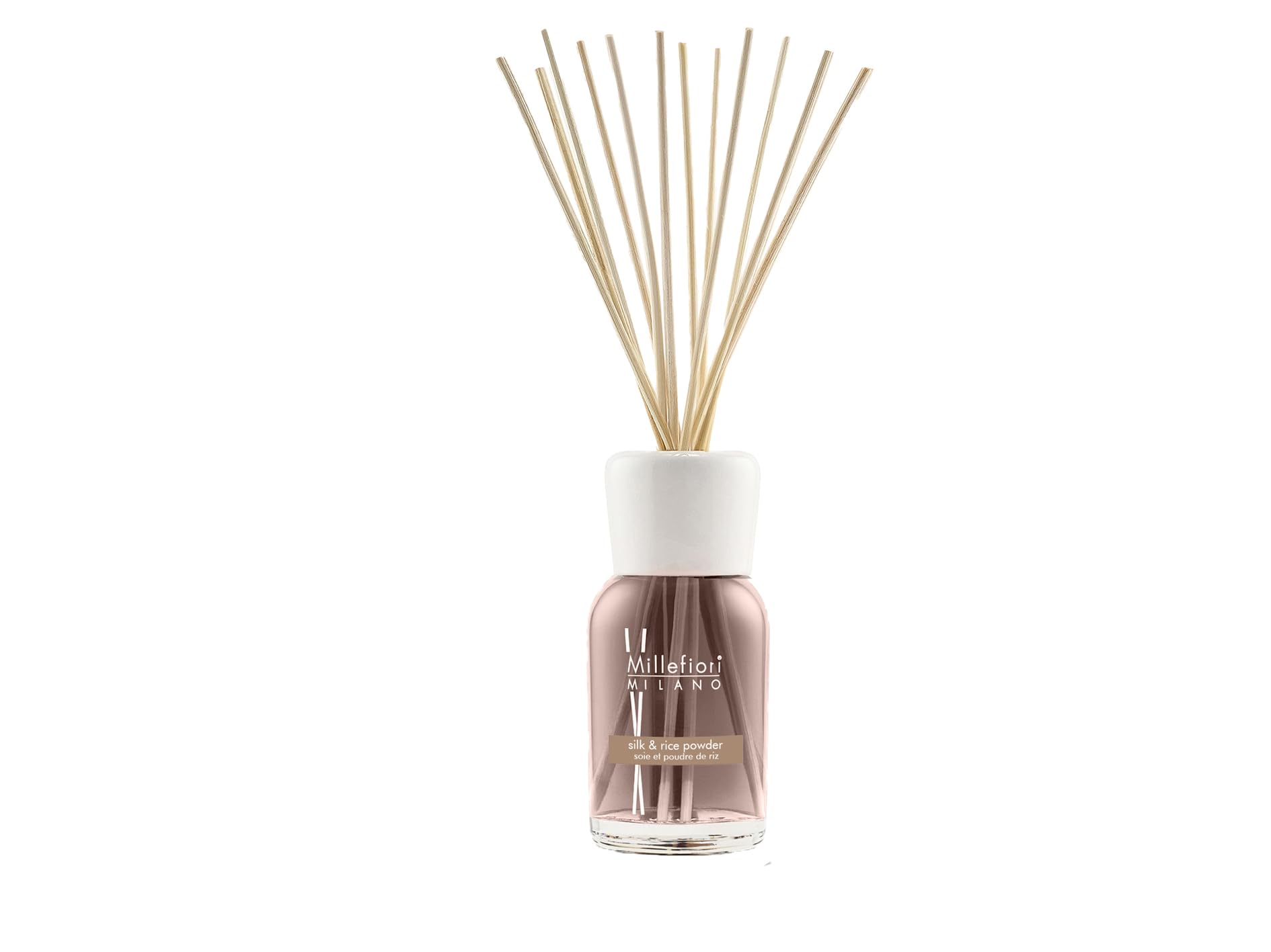 MILLEFIORI MILANO DIFFUSORE A BASTONCINO 500ml SILK RICE & POWDER