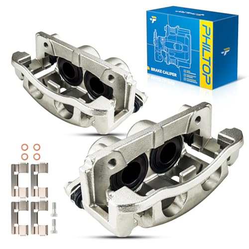 Image of PHILTOP Brake Caliper Front Compatible with 2004-2007 Nissan TITAN, 2005-2006 Nissan Armada, 2004 Nissan Pathfinder Armada, 2004-2006 INFINITI QX56, 19-B2982, 19-B2983
